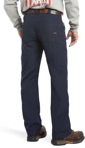 Ariat Male FR M4 Relaxed DuraLight Ripstop Boot Cut Pant Navy 34W x 32L in Saudi Arabia