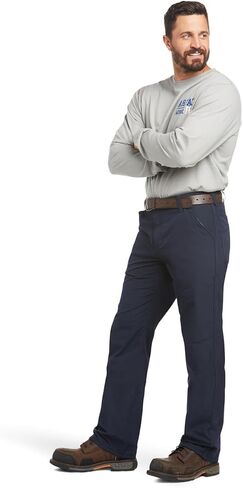 Ariat Male FR M4 Relaxed DuraLight Ripstop Boot Cut Pant Navy 34W x 32L in Saudi Arabia