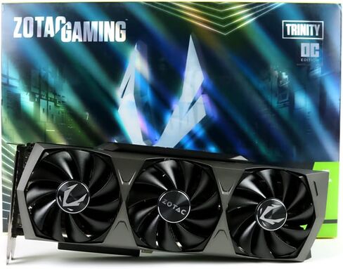 ZOTAC Gaming GeForce RTX 3090 Trinity OC 24GB GDDR6X 384-bit 19.5 Gbps PCIE 4.0 Gaming Graphics Card, IceStorm 2.0 Advanced Cooling, Spectra 2.0 RGB Lighting, ZT-A30900J-10P (Renewed) in Saudi Arabia