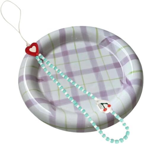 2pcs Cherry Sherly Sharms ، حزام معصم Acrylic Pearl ، سحر كرز لطيف لحالة الهاتف ، حزام سوار مفاتيح لزخارف قرطاسية مفتاح الكاميرا للنساء in Saudi Arabia