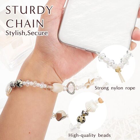 Beaded Camera Wrist Strap,Beaded Phone Charms Strap,Cute Digital Camera Charm Lanyard,Phone Keychain Decoration for Wallet Phones Case Accessories in Saudi Arabia