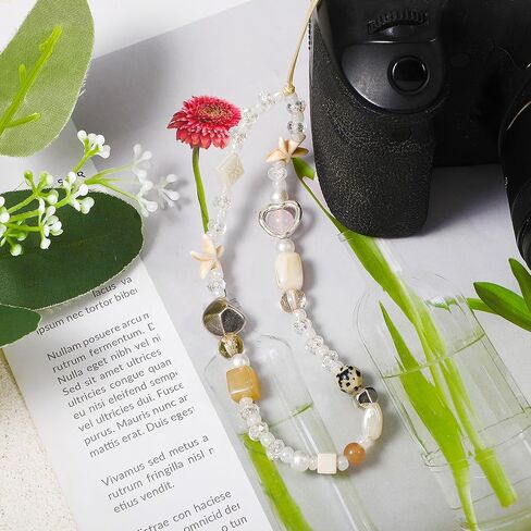 Beaded Camera Wrist Strap,Beaded Phone Charms Strap,Cute Digital Camera Charm Lanyard,Phone Keychain Decoration for Wallet Phones Case Accessories in Saudi Arabia