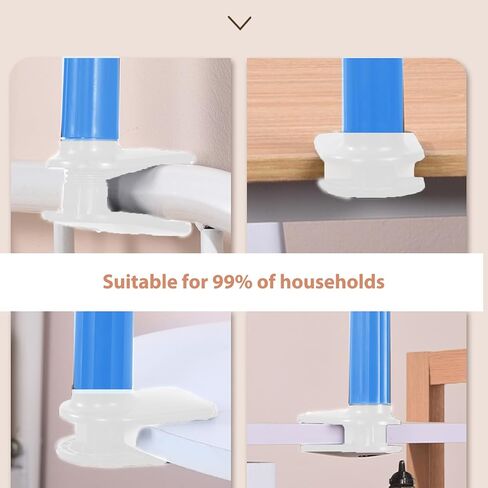 Phone Holder Stand for Bed Flexible Arm Adjustable Cell Phones Mount Clamp on Desk Bedframe Compatible(Blue) in Saudi Arabia