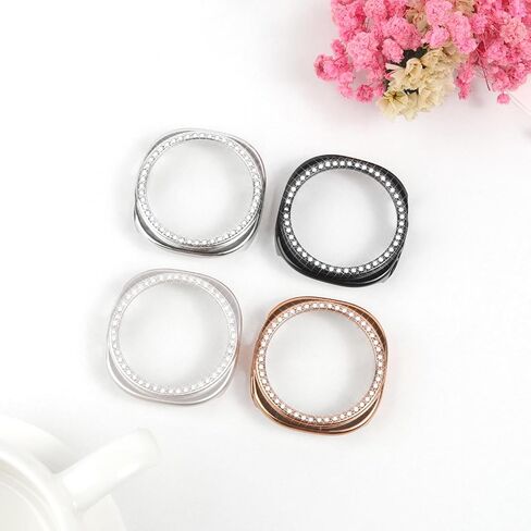 [2+2Pack Bling Diamond Case for Samsung Galaxy Watch 8 Screen Protector 40mm Women, Glitter Rhinestone Protective Hard PC Bumper Covers for Galaxy Watch 8 Case 40mm Cover Accessories in Kuwait