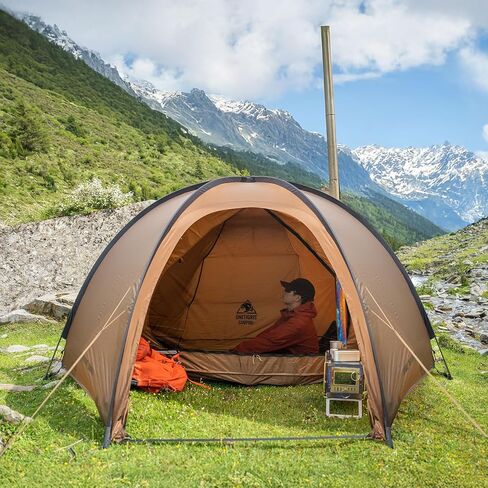Onetigris Coco Nest Solo Hot Tent مع Jack Stove Jack ، 3000 مم مقاومة للماء ، خيمة قبة خالية من الرياح مع شبكة داخلية in Saudi Arabia