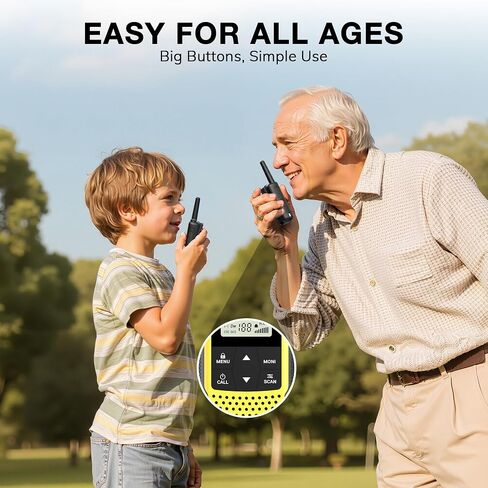 Baofeng BF-33C Walkie Talkies for Kids Rechargeable Battery, Long Range FRS Two-Way Radios, VOX, Dual Watch, USB-C Charging, NOAA, Call Tone, Flashlight, for Outdoor Play & Family Adventures, 3 Pack in Saudi Arabia