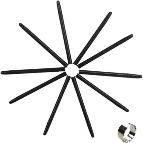 10Pcs Black Pen Nibs tip Refill with Removal Ring for Wacom CTL CTH 471 671 472 490 690 4100 6100 Intuos4 5 in Saudi Arabia