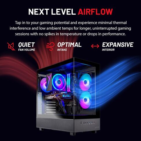 Skytech Gaming Azure 3 Desktop PC, Ryzen 5 9600X 3.9 Ghz (5.4GHz), NVIDIA RTX 5060, 1TB NVMe SSD, 32GB DDR5 RAM 5200 RGB, 650W Gold PSU, Wi-Fi, Win 11 in Saudi Arabia