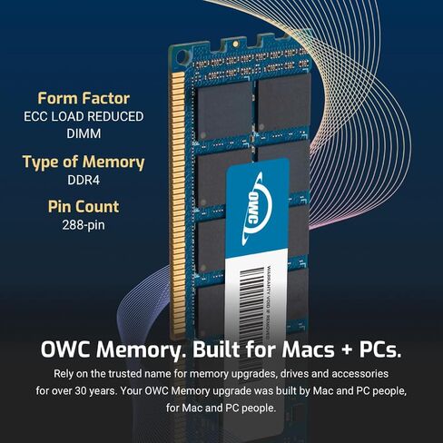 OWC 256GB (4x64GB) DDR4 2400MHz PC4-19200 CL17 4RX4 ECC LOAD LRDIMM 1.2V 288-PIN RAM. in Saudi Arabia