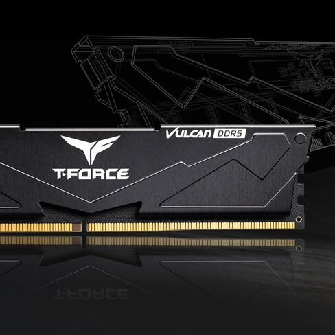TeamGroup T-Force Vulcan DDR5 32GB KIT (2x16GB) 6000MHz (PC5-48000) CL30 MEMORTOP FLBD532G6000HC30DC01 Bundle with Cardea A440 2TB NVME Gen4 M.2 2280 Gaming SSD (Read 7000) in Kuwait