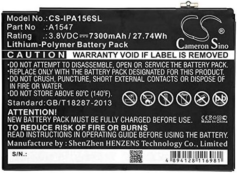 XPS Replacement Battery for Apple A1547 A1566 A1567 iPad 6 Air 2 in Saudi Arabia