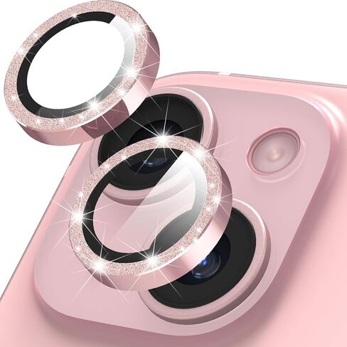 سومان لـ iPhone 15 6.1 بوصة/15 بالإضافة إلى 6.7 بوصة ، واقي عدسة الكاميرا ، سهلة تثبيت 9H الزجاج الفائق مضاد للخلع واقي العدسة المستقلة -blue in Saudi Arabia