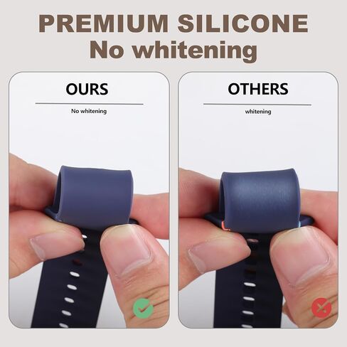 Sport Band for Samsung Galaxy Watch 8 Band 40mm 44mm/8 Classic 46mm Men Women,No Gap Soft Silicone Rubber Replacement Strap Waterproof Wristband for Samsung Galaxy Watch 8 Classic Bands 46 44 40 mm in Saudi Arabia