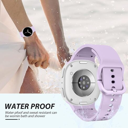 Sport Band for Samsung Galaxy Watch 8 Band 40mm 44mm/8 Classic 46mm Men Women,No Gap Soft Silicone Rubber Replacement Strap Waterproof Wristband for Samsung Galaxy Watch 8 Classic Bands 46 44 40 mm in Saudi Arabia