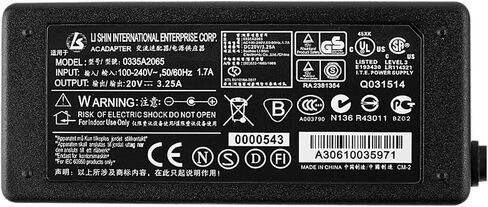 GK888T GK888CN LP2844 طابعة باركود الطابعة محول سلك الطاقة GK888TT 20V 3.25A in Saudi Arabia