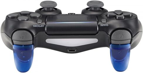 eXtremeRate Blue & Red Custom Trigger Extenders L2 R2 Buttons for PS4 Controller, Game Improvement Adjusters for PS4 Pro Slim Controller in Saudi Arabia