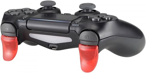 eXtremeRate Blue & Red Custom Trigger Extenders L2 R2 Buttons for PS4 Controller, Game Improvement Adjusters for PS4 Pro Slim Controller in Saudi Arabia