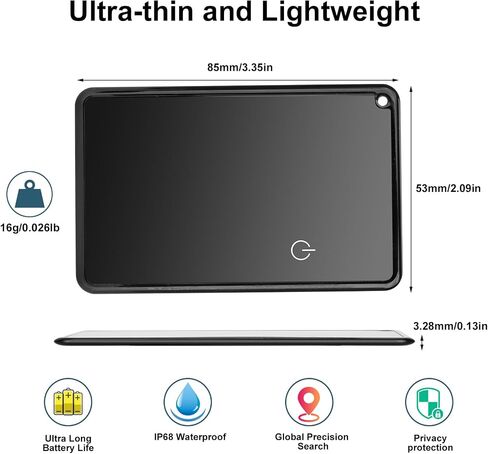Wallet Tracker Card for Apple Find My(iOS Only), Wallet Finder Slim Smart Card Rechargeable Bluetooth Tracker for Luggage Tags Passport, Item Locator for Home Outdoor (Type A) in Saudi Arabia