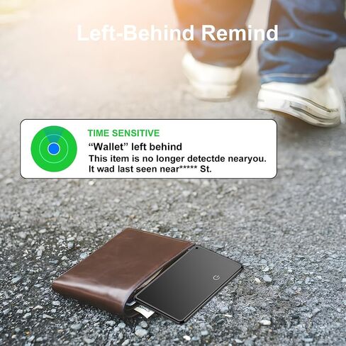 Wallet Tracker Card for Apple Find My(iOS Only), Wallet Finder Slim Smart Card Rechargeable Bluetooth Tracker for Luggage Tags Passport, Item Locator for Home Outdoor (Type A) in Saudi Arabia