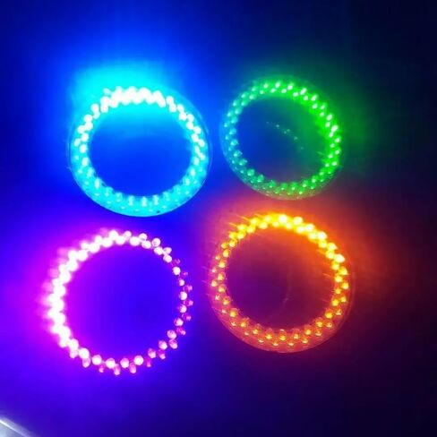 Microscope Kit LED Microscope Ring Light Source 60mm Inner Diameter Lamp fit for Cell Phone Repair CCD Industrial Microscope Lens Adapters(Purple 395nm) in Saudi Arabia