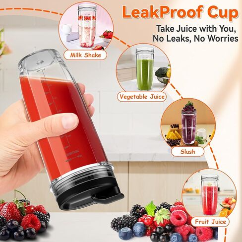 2pcs استبدال أكواب الخلاط 16 أوقية لنينجا ، كأس خلاط واحد خدمة مع 4pcs Sip Seal Lids لـ BL660 BL663 L740 BL770 BL771 BL772 BL773 BL780 BL810 BL820 BL830 in Kuwait