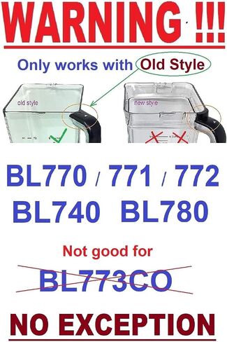 بديل 72 أوقية (نموذج النمط القديم) لـ Ninja BL740 BL770 BL771 BL772 BL780 Professional Mega Kitchen System Blender in Kuwait