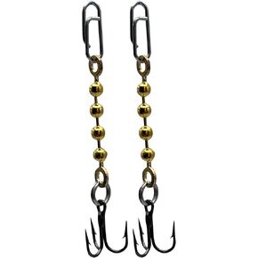 Crusher Crusher Drop Ball Ball Roising مقطورة مع Eagle Claw Lazer Sharp Treble Hook & EZ-SNAP ، 2 عبوة in Kuwait