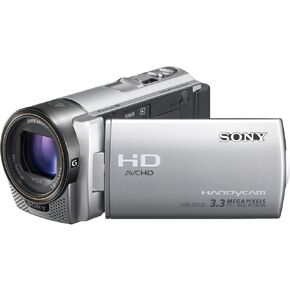 Sony HDR-CX130 كاميرا الفيديو الكاملة لبطاقة الذاكرة HD مع 350x التصغير الرقمي 350x (الفضة) in Kuwait