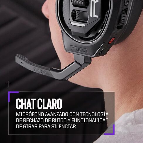 Rig 900 Max Dual Wireless Geaming Headset مع Bluetooth for Xbox و PlayStation و PC - قاعدة شحن متعددة الوظائف - بطارية تصل إلى 60 ساعة - صوت Dolby Atmos 3D (متجدد) in Saudi Arabia