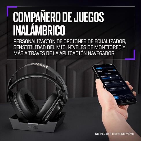 Rig 900 Max Dual Wireless Geaming Headset مع Bluetooth for Xbox و PlayStation و PC - قاعدة شحن متعددة الوظائف - بطارية تصل إلى 60 ساعة - صوت Dolby Atmos 3D (متجدد) in Saudi Arabia