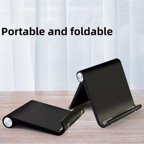 Tablet Stand Holder, Adjustable Foldable Cell Phone Stand Compatible for Most iPad and Smartphones Home Office Accessorie in Saudi Arabia