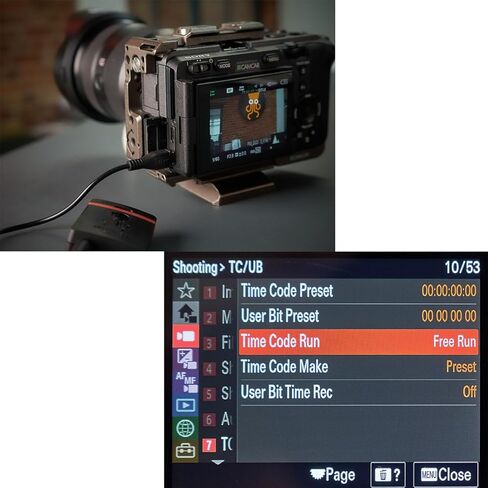 Timecode for Tentacle Sync to Sony FX3 FX30 A1 A7S3 A7SIII Camera, Right Angle 3.5mm TRS to Multi Micro USB 30cm in Saudi Arabia