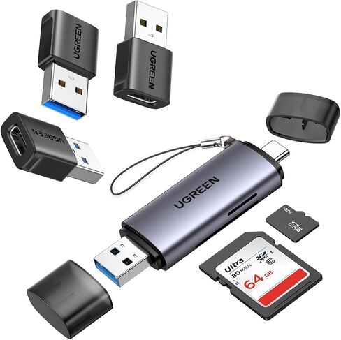Ugreen USB إلى USB C Adapter 3Pack+ USB C/A قارئ بطاقة SD in Saudi Arabia