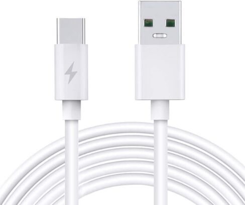 3.3 قدم أبيض 5A سريع USB-C Type-C Charger Charger Charge Cable متوافق مع مفتاح تبديل كابل مزامنة بيانات الطاقة in Saudi Arabia