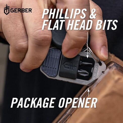 سلسلة مفاتيح سائق Gerber Gear Multitool 5-in-1 ، ومقاطع إلى الجيب أو سلسلة المفاتيح مع شريط pry و phillips وقطع مفك البراغي المسطحة ، وفتحة الزجاجة ، و EDC Lightweigh in Kuwait