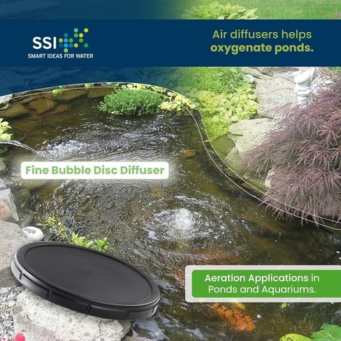 Thunder Parts ECO350-E | 12" EPDM Fine Bubble Disc Diffuser - Aerators for Ponds, Aquarium or Water Treatment | SSI Aeration Original in Saudi Arabia