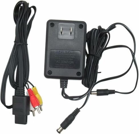 USonline911 Premium AC Adapter Power Cord & AV Cable for Super Nintendo SNES Systems in Saudi Arabia
