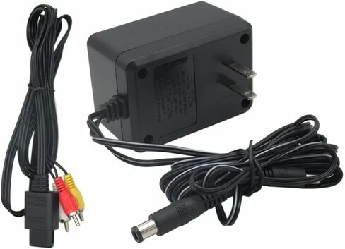 USonline911 Premium AC Adapter Power Cord & AV Cable for Super Nintendo SNES Systems in Saudi Arabia