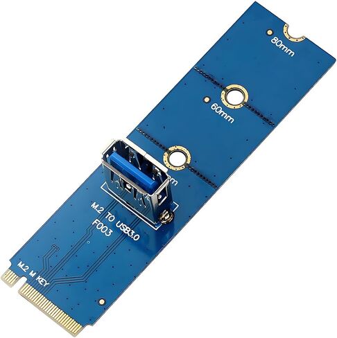 M.2 NGFF M-Key to USB3.0 Expansion Card 6Gb/s for Desktops 2230 2242 2260 2280 SSD in Saudi Arabia