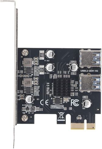 DENASH PCI E 1X إلى 4 USB 3.0 SLOT ADAPTER مع 4 منافذ لوحة محول PCIE RISER ، بطاقة توسيع 5GBPS PCI E للفوز ، الأنظمة in Kuwait