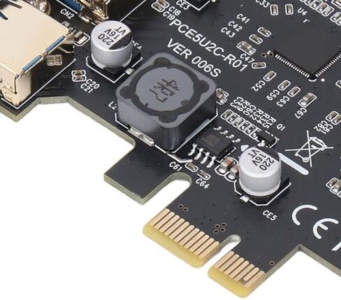 PCIe to USB 3.2 Gen 2 Card 20Gbps 5 Port PCI Express Expansion Card, Wide Compatibility for Easy Installation for Standard Desktops in Saudi Arabia