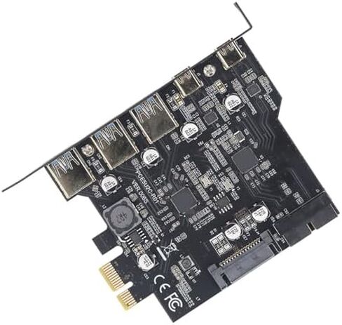 PCIe to USB 3.2 Gen 2 Card 20Gbps 5 Port PCI Express Expansion Card, Wide Compatibility for Easy Installation for Standard Desktops in Saudi Arabia