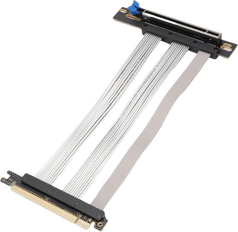 Sorandy PCIe 5.0 Riser Cable ، Gen 5 GPU Card Card Cable ، تصميم مرن ، PCIe 16x 128GBPS ، متوافق مع PCI E 4.0 ، 3. ، مناسب لـ RTX4090 ، 5090 (40 سم) in Kuwait
