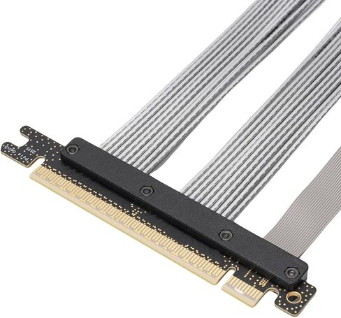 Sorandy PCIe 5.0 Riser Cable ، Gen 5 GPU Card Card Cable ، تصميم مرن ، PCIe 16x 128GBPS ، متوافق مع PCI E 4.0 ، 3. ، مناسب لـ RTX4090 ، 5090 (40 سم) in Kuwait