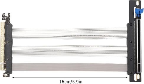Sorandy PCIe 5.0 Riser Cable ، Gen 5 GPU Card Card Cable ، تصميم مرن ، PCIe 16x 128GBPS ، متوافق مع PCI E 4.0 ، 3. ، مناسب لـ RTX4090 ، 5090 (40 سم) in Kuwait