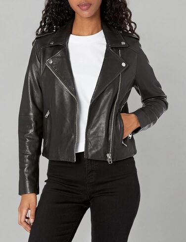 Lucky Brand Women's Classic Leather Moto Jacket in Saudi Arabia
