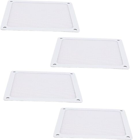 PC Fan Dust Filter Magnetic Frame Fine Mesh PVC Computer Fan Filter Grills for PC Case Fan Chicken Coop Vent 5.51x5.51in 4pcs (Black) in Saudi Arabia
