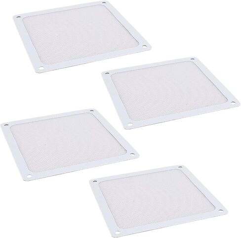 PC Fan Dust Filter Magnetic Frame Fine Mesh PVC Computer Fan Filter Grills for PC Case Fan Chicken Coop Vent 5.51x5.51in 4pcs (Black) in Saudi Arabia