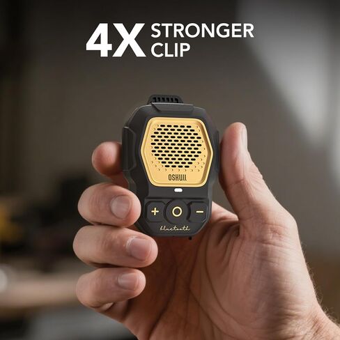 مكبر صوت بلوتوث يمكن ارتداؤه-مكبر صوت محمول لاسلكي على مقطع ، ومقاوم للميكروفون مقاوم للميكروفون IP56 ، ومضمّن للمكالمات الخالية من اليدين-تصميم خفيف للغاية وقائم بذاته مع مقطع أقوى 4x in Kuwait