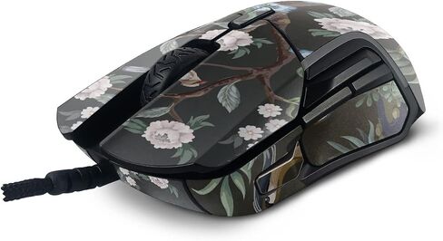 MightySkins Skin Compatible with SteelSeries Rival 5 Gaming Mouse - Asian Fabric | Protective, Durable, and Unique Vinyl Decal wrap Cover | Easy to Apply, Remove, and Change Styles | Made in The USA in Saudi Arabia